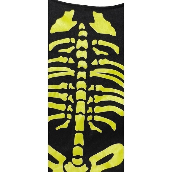 Skeleton Dog Shirt Size Med  easy closure - Picture 2 of 7